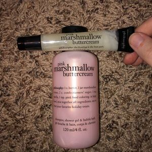Pink Marshmallow & Buttercream wash and lip gloss